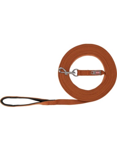 Laisse à Pister Coton, M–L: 5 m/20mm, Rouille