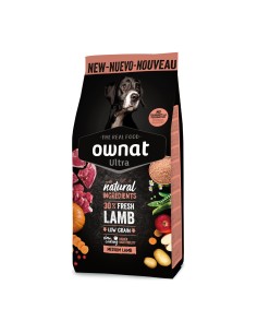 Ownat Chien Ultra Medium Agneau 12kg