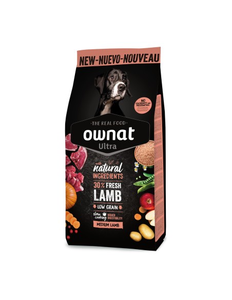 Ownat Chien Ultra Medium Agneau 12kg