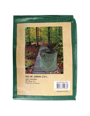 Sac De Jardin 270L avec poignées Ø67X76Cm