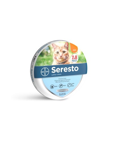 Collier Seresto Chat - collier antiparasitaire 