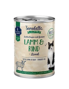 SANABELLE BOITE AGNEAU  et  BOEUF 400Gr