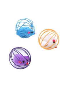 Jouet Chat Souris Cage 6Cm