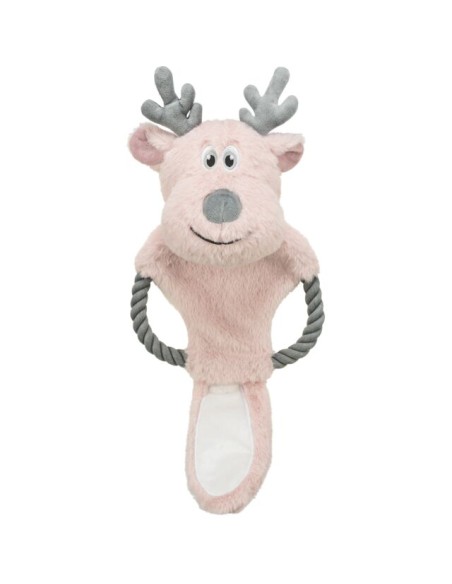 Jouet Noel Renne + Corde 47Cm