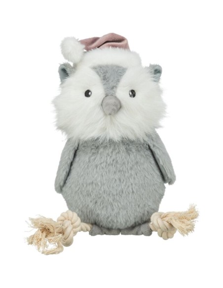 Jouet Noel Hibou + Corde 31Cm