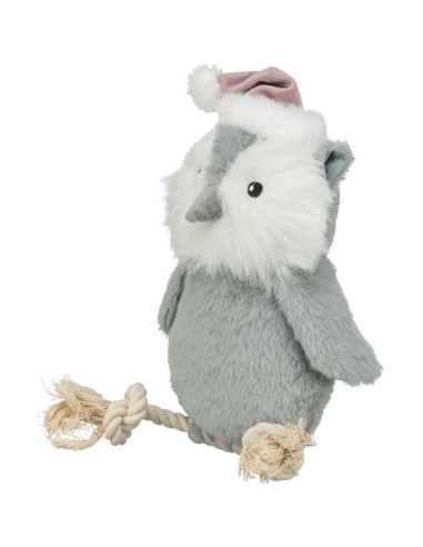Jouet Noel Hibou + Corde 31Cm