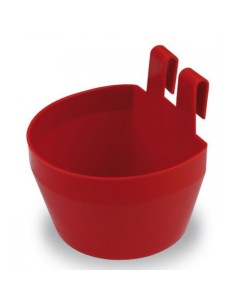 MANGEOIRE EN PLASTIQUE AVEC CROCHETS ROUGE