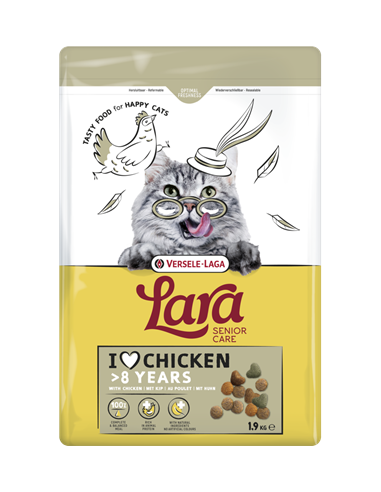 Lara Senior - Croquettes au poulet pour chats âgés
