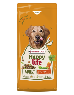 Adult Boeuf 12,5Kg - Happy Life - Croquettes chiens adultes