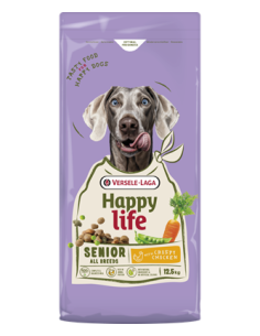 Senior Poulet 12,5Kg - Happy Life - Croquettes chiens...