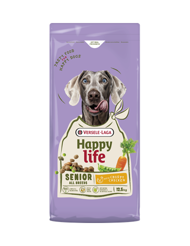 Senior Poulet 12,5Kg - Happy Life - Croquettes...