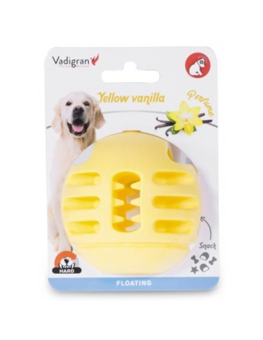 JOUET CHIEN TPR BALLE VANILLE 8CM