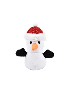 Jouet Chat Bonhomme De Neige 14 Cm  Noel