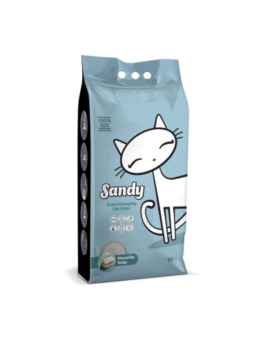 Litière Sandy Clumping Savon Marseille 10kg