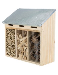 Hotel Pour Insectes en Bois 30x30x14cm