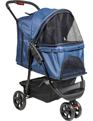 Poussette Bleu pour Chiens 87x50x107Cm