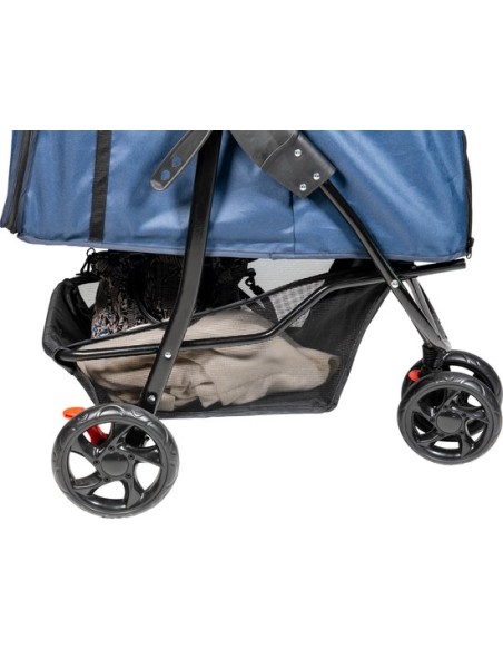 Poussette Bleu pour Chiens 87x50x107Cm