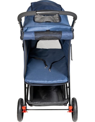 Poussette Bleu pour Chiens 87x50x107Cm