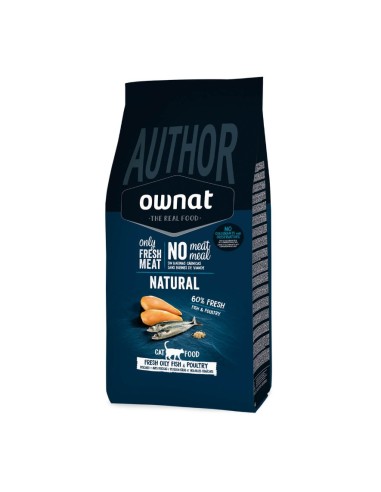 Ownat Author Chat Poissons et Poulet Frais 3Kg