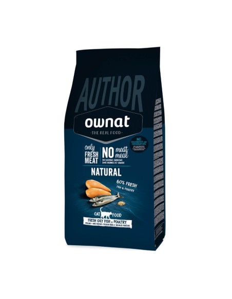 Ownat Author Chat Poissons et Poulet Frais 3Kg
