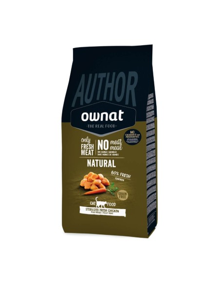 Ownat Author Chat Sterilise Poulet Frais 1,5Kg
