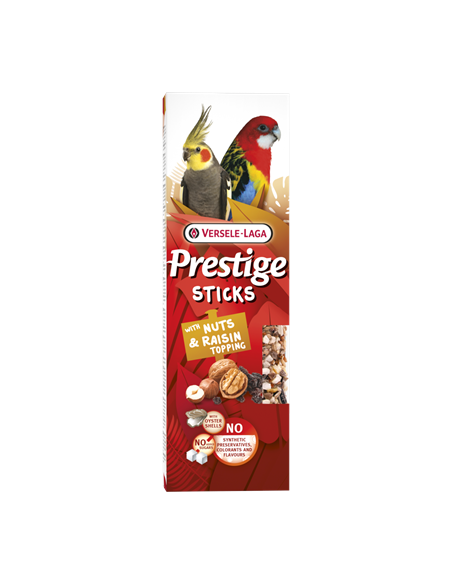 Sticks Gdes Perruches Noix et Raisins 60Gr