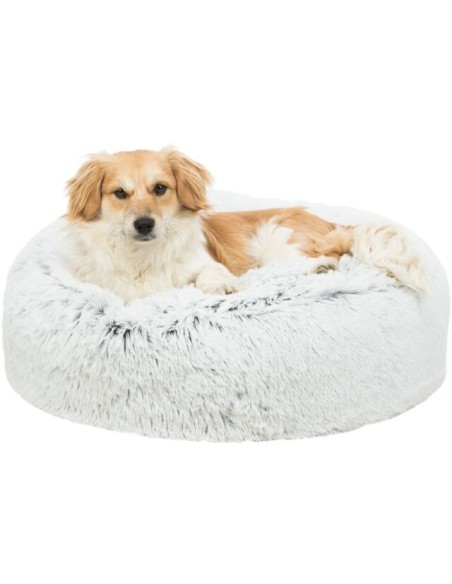 Coussin HARVEY Rond Ø60cm Blanc Noir