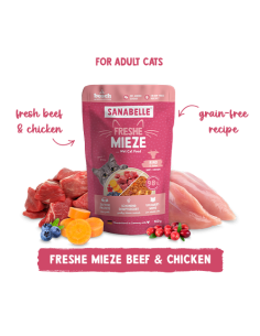 Sanabelle Frais Boeuf et Poulet 100Gr