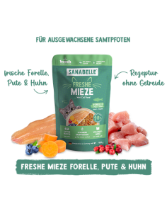 Sanabelle Frais Truite Dinde et Poulet 100Gr