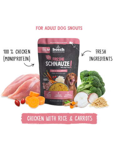 Bosch Frais Poulet-Riz-Carottes 250Gr