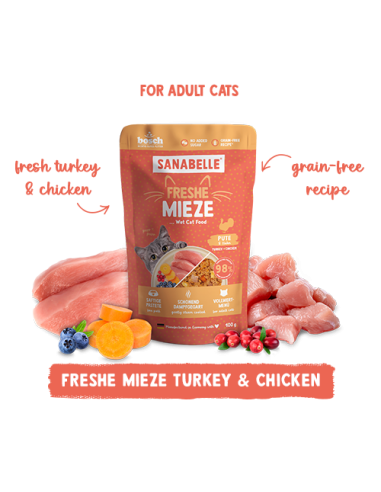 Sanabelle Frais Dinde et Poulet 100Gr