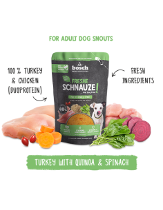 Bosch Frais Dinde Quinoa Epinards 250Gr