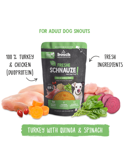 Bosch Frais Dinde Quinoa Epinards 250Gr