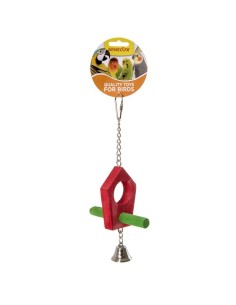 PERCHOIR EN BOIS DOUBLE+ CLOCHE