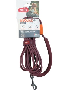 Laisse Ronde Silicone Rouge 5M - 10M ou 15M 2