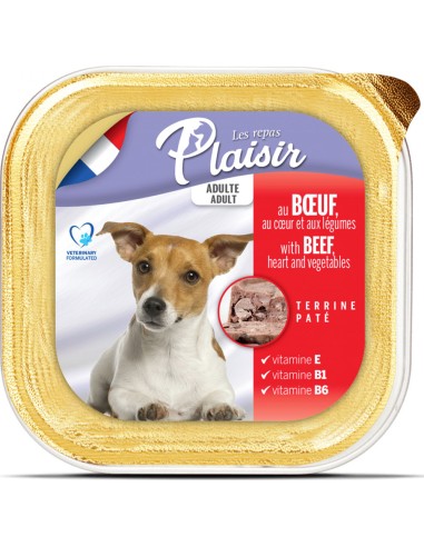 Pâtée pour chiens adultes, riche en boeuf -...