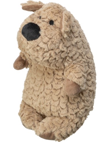 Peluche Chien Rond 30Cm Brun