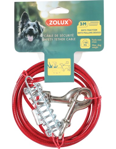 Cable de Sécurité avec Ressort 3 Mètres
