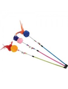 JOUET CHAT CANNE POMPON